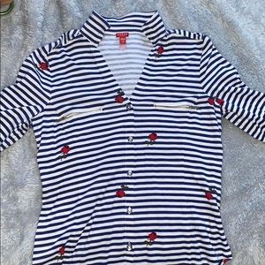Guess quarter sleeve botton down
